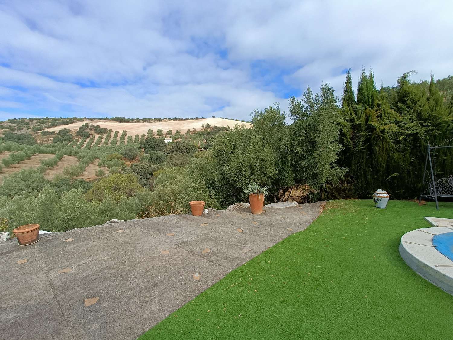 Casa rural independiente con piscina privada y olivos